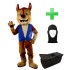 Kostüm Hund 26 + Tasche "Star" + Hygiene Maske (Hochwertig)