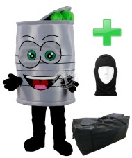 Kostüm Konservendose + Tasche "XL" + Hygiene Maske (Hochwertig)