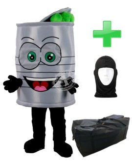 Kostüm Konservendose + Tasche "XL" + Hygiene Maske (Hochwertig)