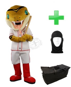 Kostüm Schlange 4 + Tasche "Star" + Hygiene Maske (Hochwertig)