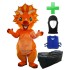 Kostüm Dinosaurier + Kühlweste "Blue M24" + Tasche "XL" + Hygiene Maske (Hochwertig)