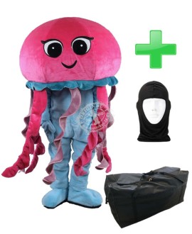 Kostüm Medusa Qualle + Tasche "XL" + Hygiene Maske (Hochwertig)