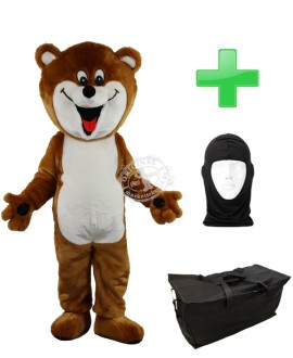 Kostüm Bär 22b + Tasche "Star" + Hygiene Maske (Hochwertig)