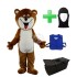 Kostüm Bär 22b + Kühlweste "Blue M24" + Tasche "Star" + Hygiene Maske (Hochwertig)