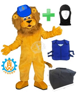 "THW Jugend" Löwen Kostüm + Tasche "L" + Kühlweste "M24" + Hygiene Maske (Hochwertig)