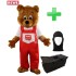 REWE "Bär" Kostüm + Tasche "Star" + Hygiene Maske (Hochwertig)