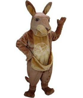Maskottchen Känguru Kostüm 1 (Werbefigur)
