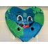 Kostüm Herz "Welt" Maskottchen (Hochwertig)