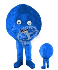 Kostüm "Blauer Punkt / Kugel" Maskottchen (Hochwertig)