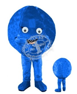 Kostüm "Blauer Punkt / Kugel" Maskottchen (Hochwertig)