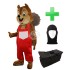 Kostüm Eichhörnchen 11 + Tasche "Star" + Hygiene Maske (Hochwertig)