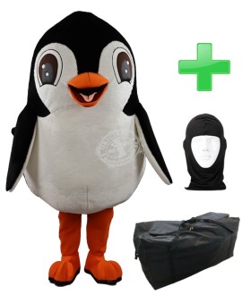 Pinguin Kostüm 11 + Tasche "XXL" + Hygiene Maske (Hochwertig)