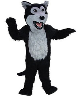 Kostüm Wolf Maskottchen 6 (Werbefigur)