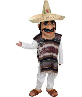 Mexikaner Person Kostüm Maskottchen 1 (Werbefigur)
