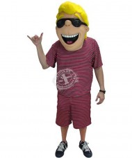 Person Cooler Typ mit Sonnenbrille Kostüm 1 (nur Kopf)