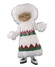 Kostüm Eskimo Maskottchen (Hochwertig)