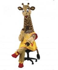 Kostüm Giraffe Maskottchen 3 (Hochwertig)