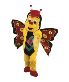 Kostüm Schmetterling Maskottchen 2 (Hochwertig)