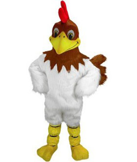 Maskottchen Hahn Kostüm 7 (Werbefigur)