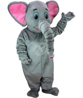 Maskottchen Elefant Kostüm 3 (Werbefigur)
