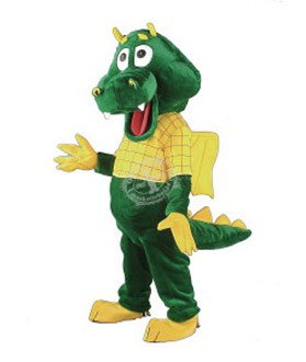 Kostüm Drache Maskottchen 6 (Hochwertig)
