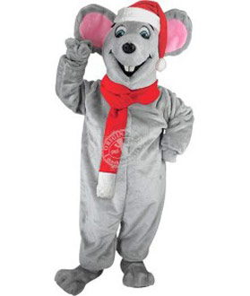 Kostüm Maus Weihnachts Maskottchen (Werbefigur)