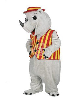 Kostüm Nashorn Maskottchen 4 (Hochwertig)