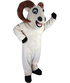 Maskottchen Dickhorn Schaf Kostüm 3 (Werbefigur)