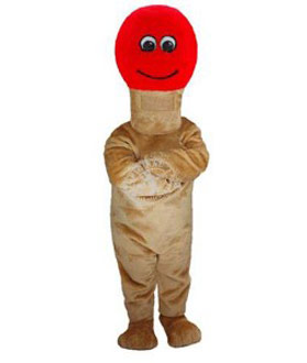 Streichholz Maskottchen Kostüm (Professionell)