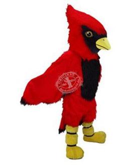 Roter Kardinal Vogel Maskottchen Kostüm (Professionell)