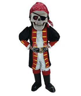 Skelettpirat Maskottchen Kostüm 1 (Professionell)